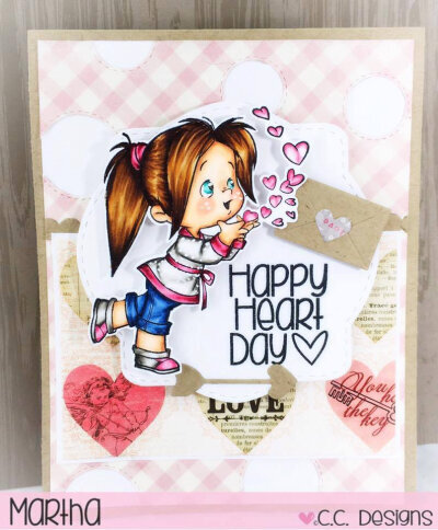 Happy Heart Day by Martha for CC Designs