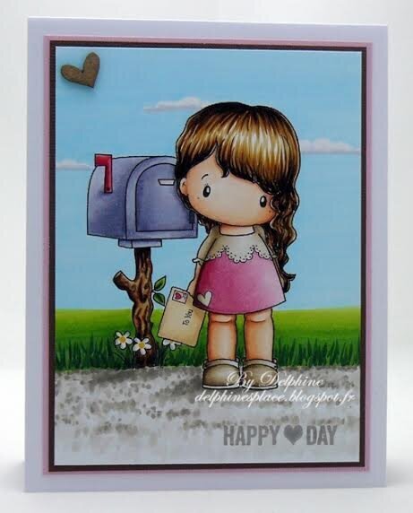Love Letter Lucy Card by DT Member Delphine