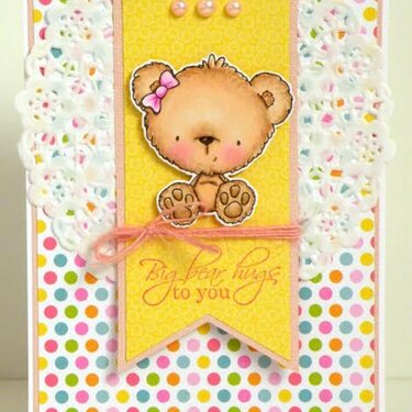 Fluffy Bear Card by DT Member Eva