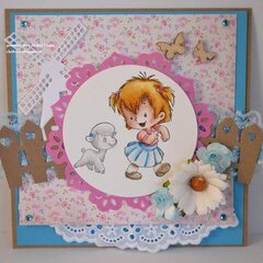 Twila with Lamb Card by DT Member Janine