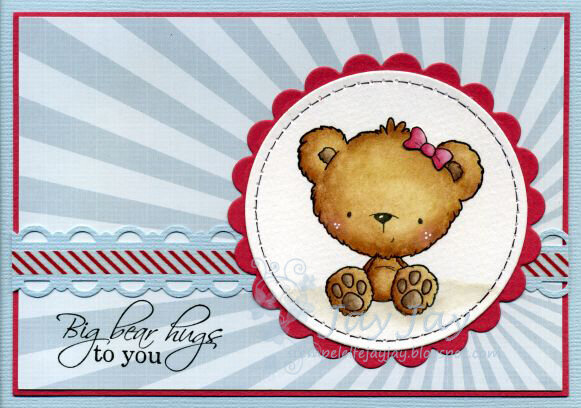 Fluffy Bear Card by DT Member JayJay