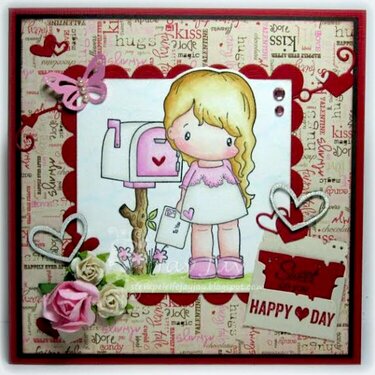 Love Letter Lucy Card by DT Member JayJay