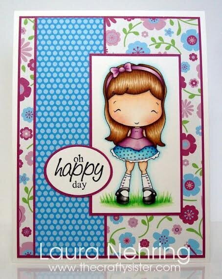 Olivia&#039;s Happy Day Card by DT Member Laura