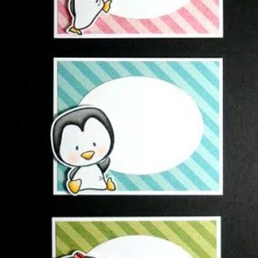 Sweet Penguins Card by DT Member Laura