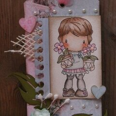 Flower Pots Lucy Card by DT Member Martine
