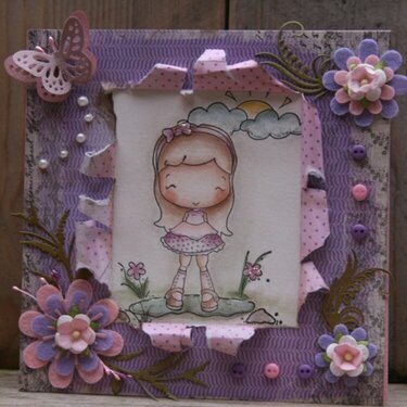 Olivia&#039;s Happy Day, Puddles Card by DT Member Martine