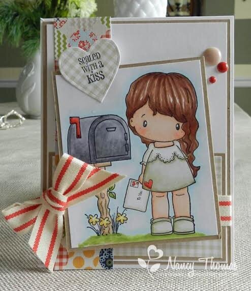 Love Letter Lucy Card by DT Member Nancy
