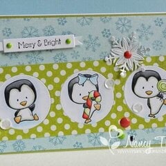 Sweet Penguins Card by DT Member Nancy