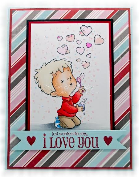 Blowing Kisses Card by DT Member Shelby