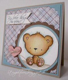 Fluffy Bear Card by DT Member Simone