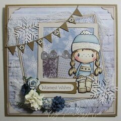 Fuzzy Boots Card by DT Member Simone