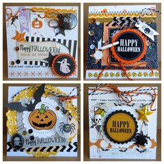 Happy HalloweenÂ Set of 4 Cards