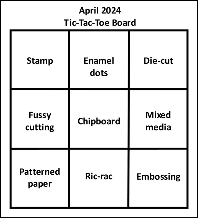 EMS - April 2024 Tic-Tac-Toe Board