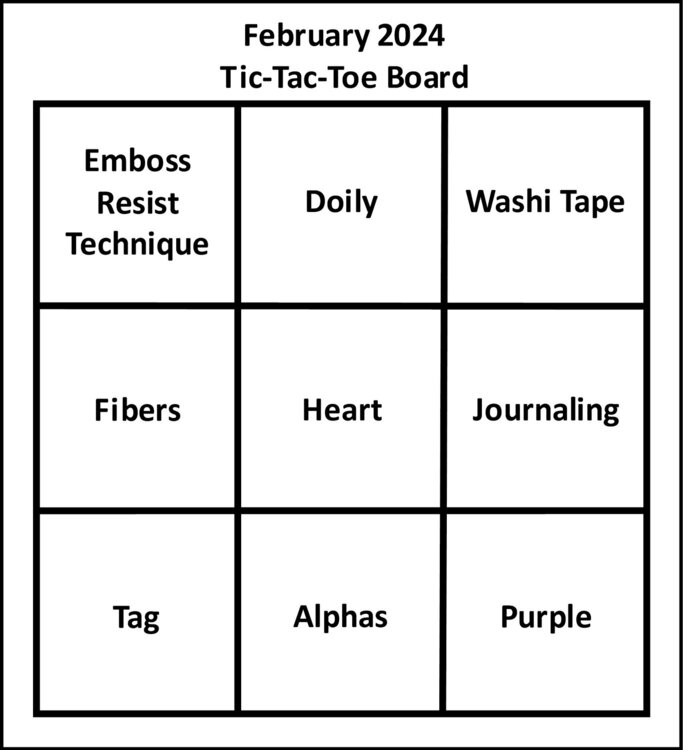 EMS - February 2024 Tic-Tac-Toe Board
