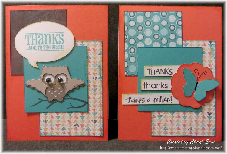 EMS - Chalk It Up Owl &amp; Butterfly Cards