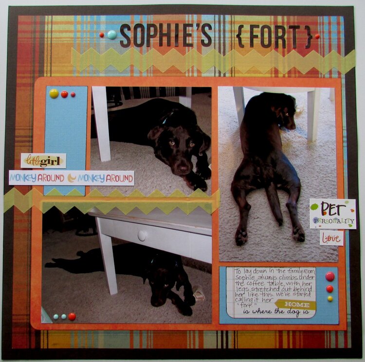Sophie&#039;s &quot;Fort&quot;