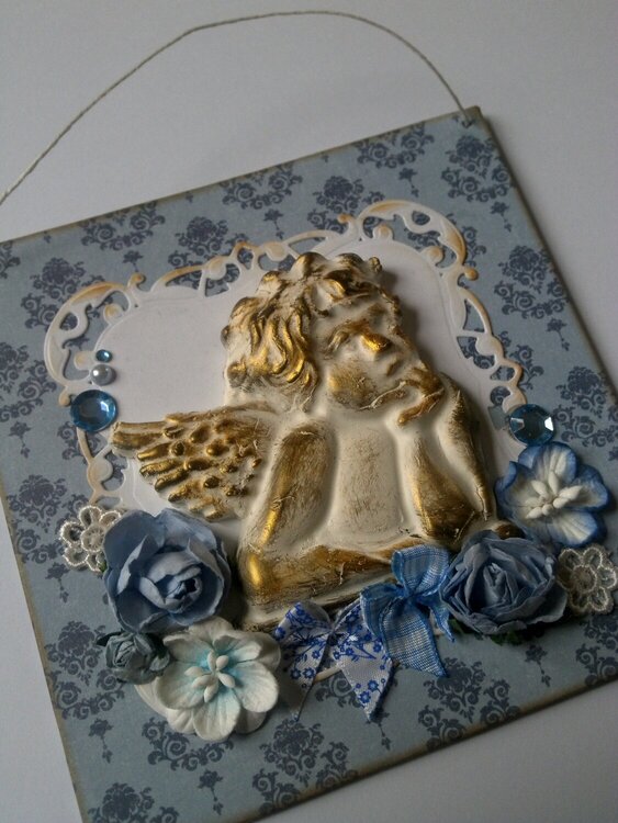 handmade card/ handmade angel