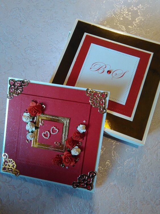 wedding card with box