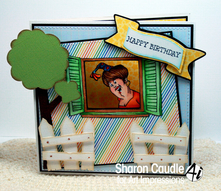 Art Impressions Front &amp; Back Birthday card - Front