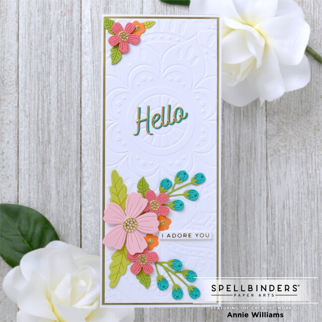 Slimline Hello Card