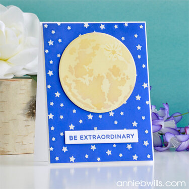 Layered Moon Card