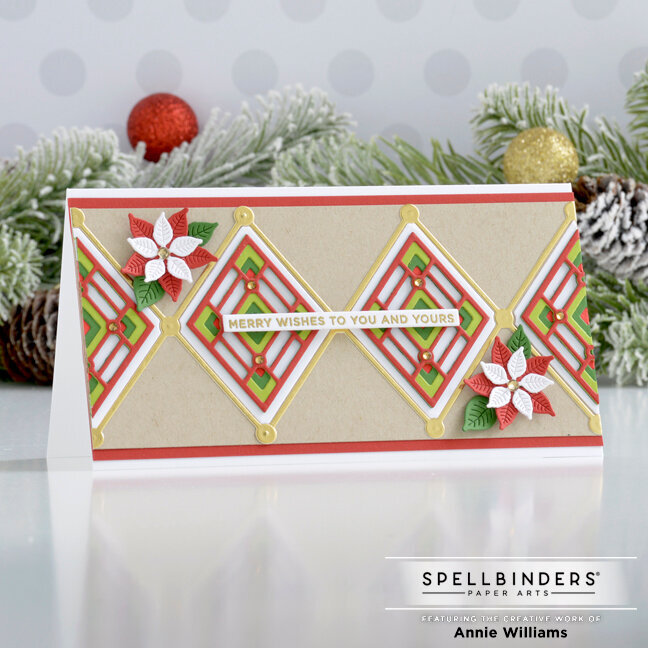 Christmas Arygle Mini Slimline Card