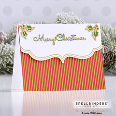 Foiled Pinstripe Christmas Card