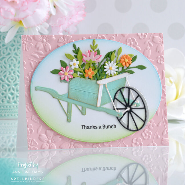Springtime Country Wheelbarrow Card