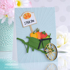 Summer Veggie Wheelbarrow Card