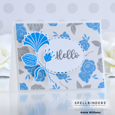 Embroidered Hello Card
