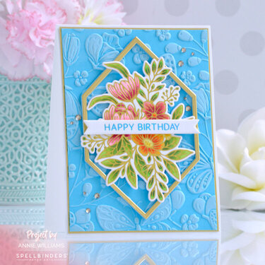 Foiled Springtime Birthday Card