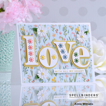 Spring Stitched Love Card