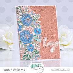 Pretty Metallic Hugs Card