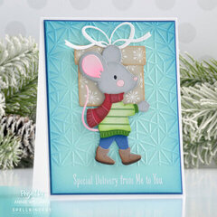 Dancing & Gifting Mouse Card