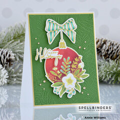Foiled Holiday Ornament Card