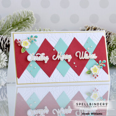 Christmas Argyle Mini Slimline Card