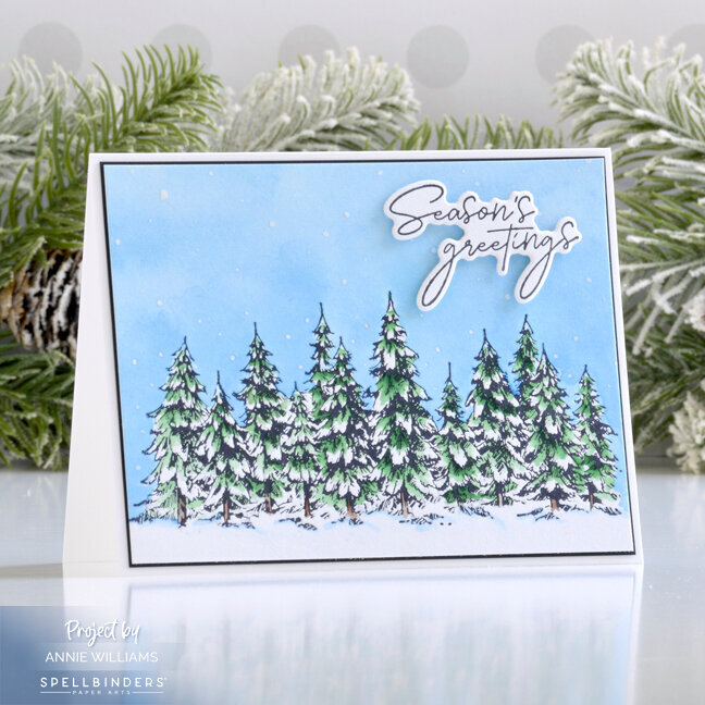Snowy Pines Christmas Card