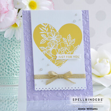 Foiled Floral Heart Card