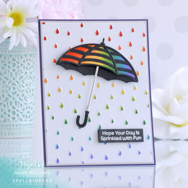 Rainbow Umbrella Card