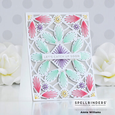 Stitched Floral Frame Card