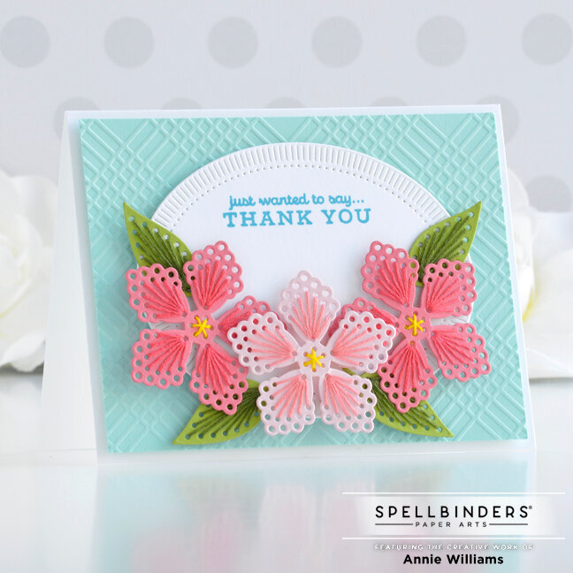 Stitched Flowers Card