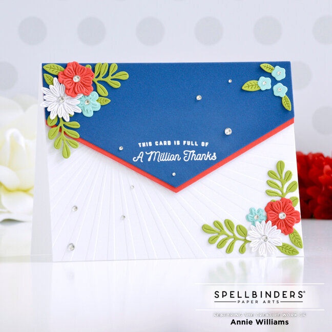 Patriotic Florals Thank You Card