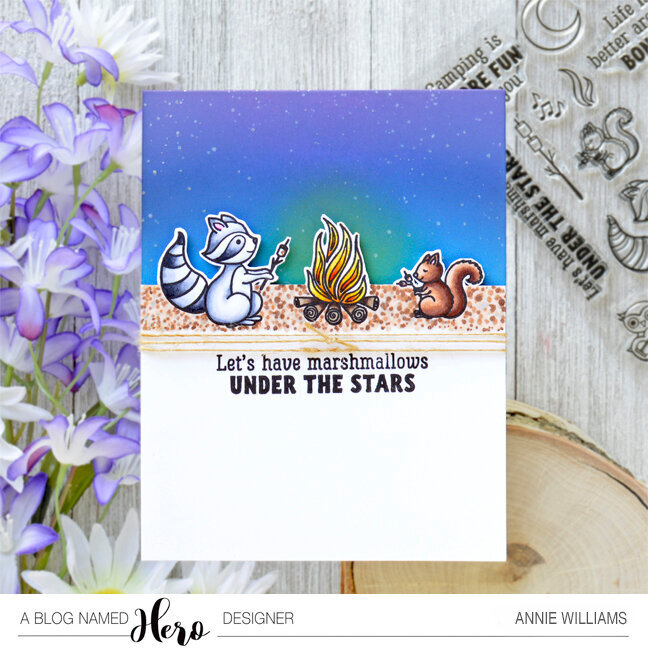 Marshmallows Under The Stars Card