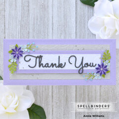 Slimline Thank You Card