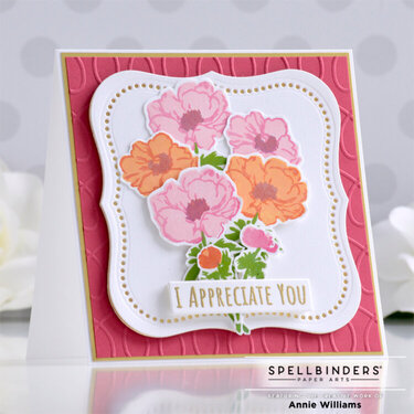 Floral Bouquet Appreciation Card