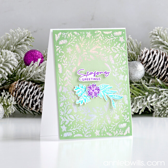 Simple Foiled Christmas Card