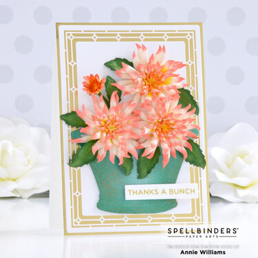 Cactus Dahlia Thank You Card