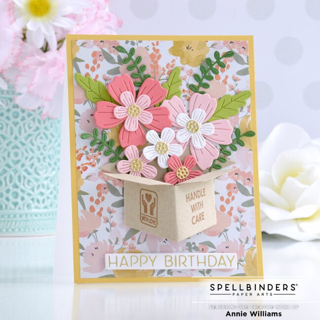 Flower Box Birthday Card
