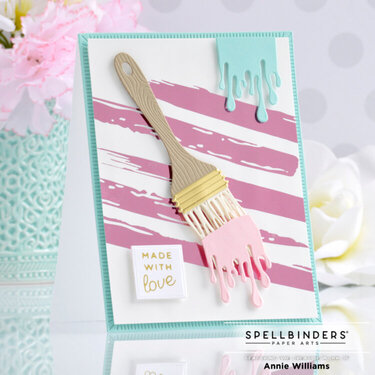 Paint Strokes Baby Card