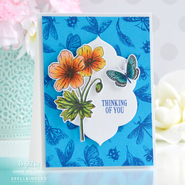 Pretty Floral Thinking of You Card